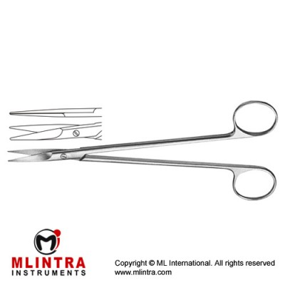 Toennis Dissecting Scissor Straight - Very Delicate Stainless Steel, 18 cm - 7"